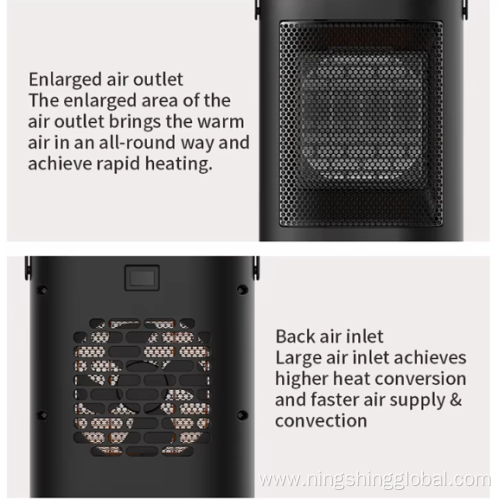 PTC Ceramic Fan Heater with Remote Control and Safety Features